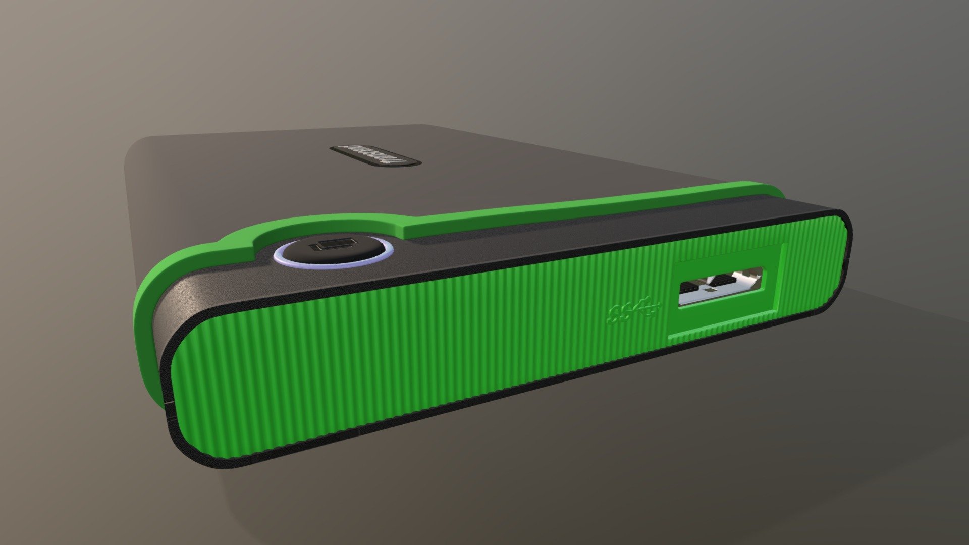 External HDD (Transcend) 3d model