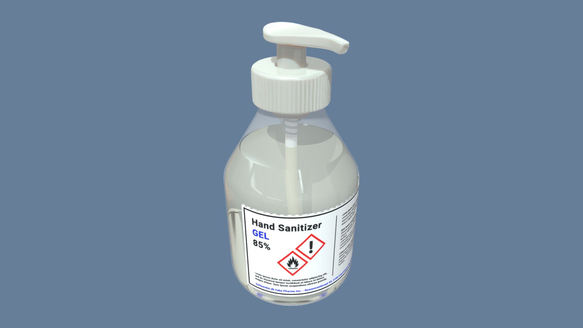 Hand Sanitizer Bottle 3d model