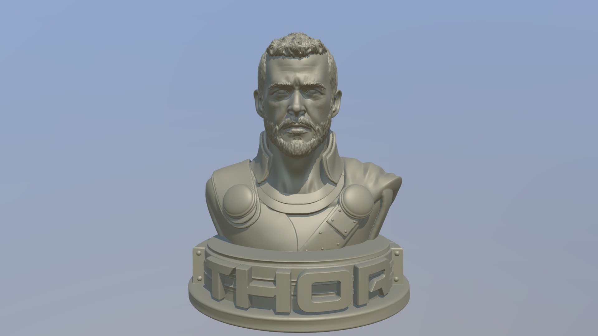 Chris Hemsworth as Thor 3D print model 3d model