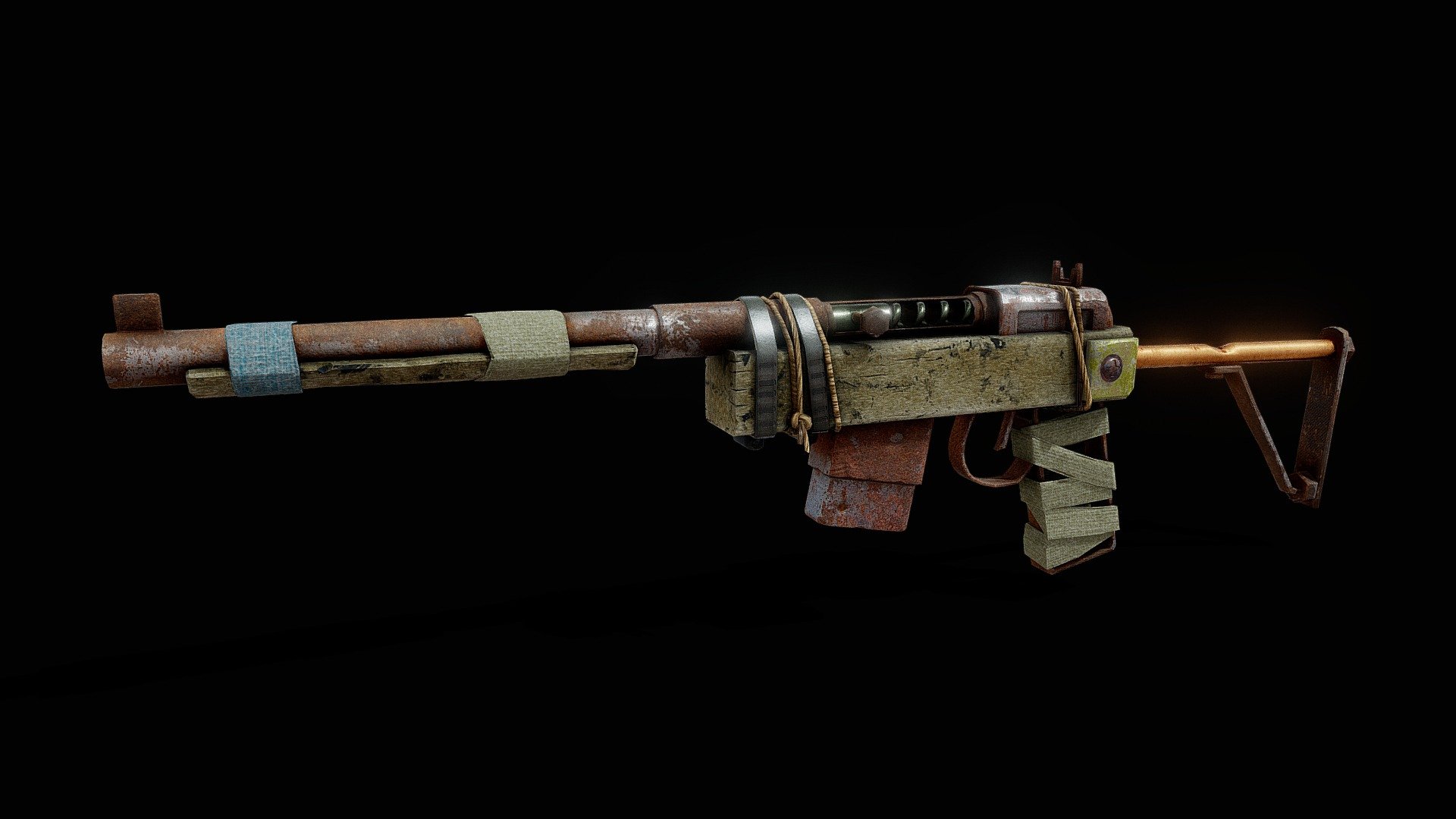 Semi Auto Rifle 3d model