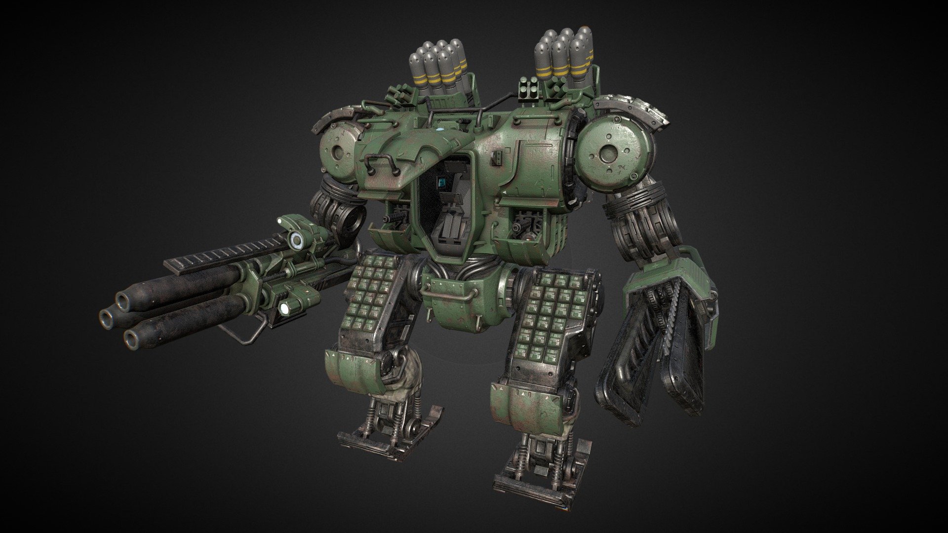 Rebel Heavy Biped 3d model