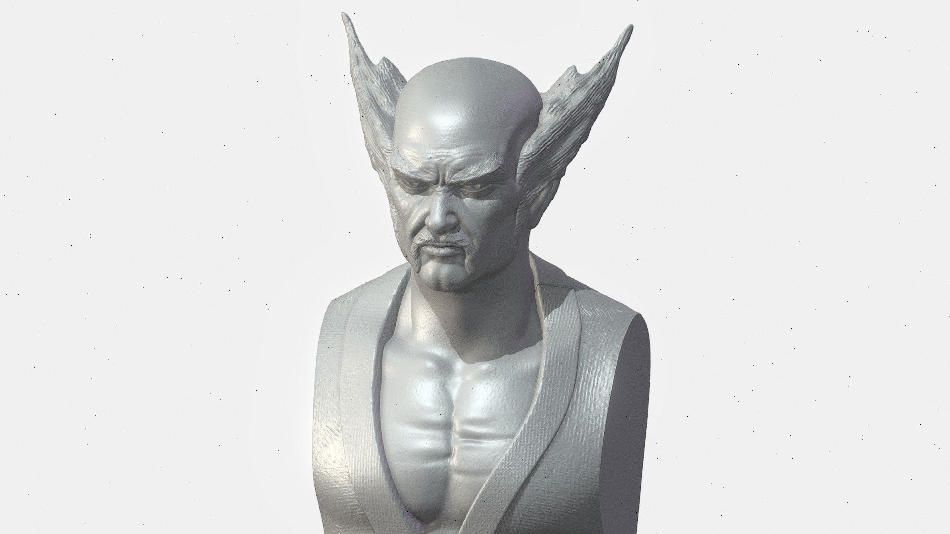 Heihachi Bust for 3D Printing 3d model