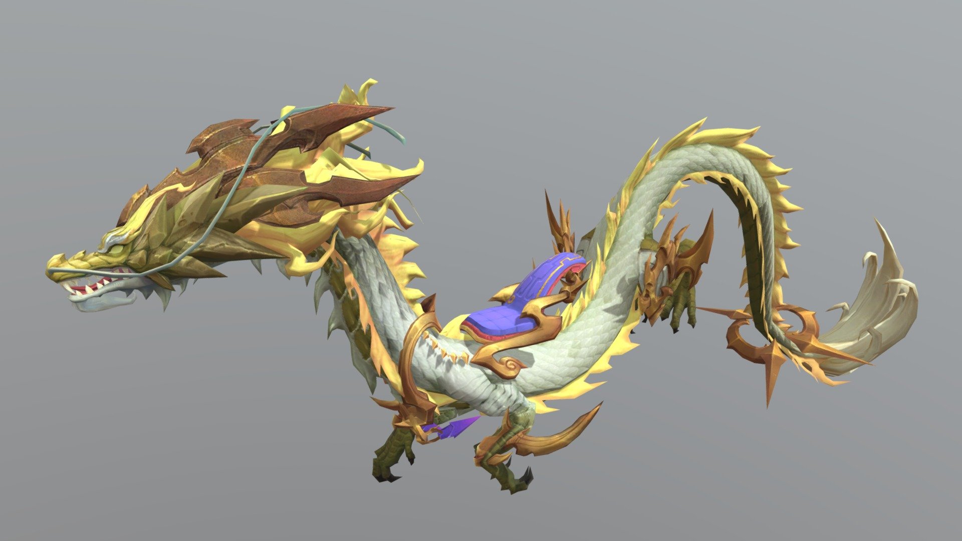 Golden Sky Dragon 3d model