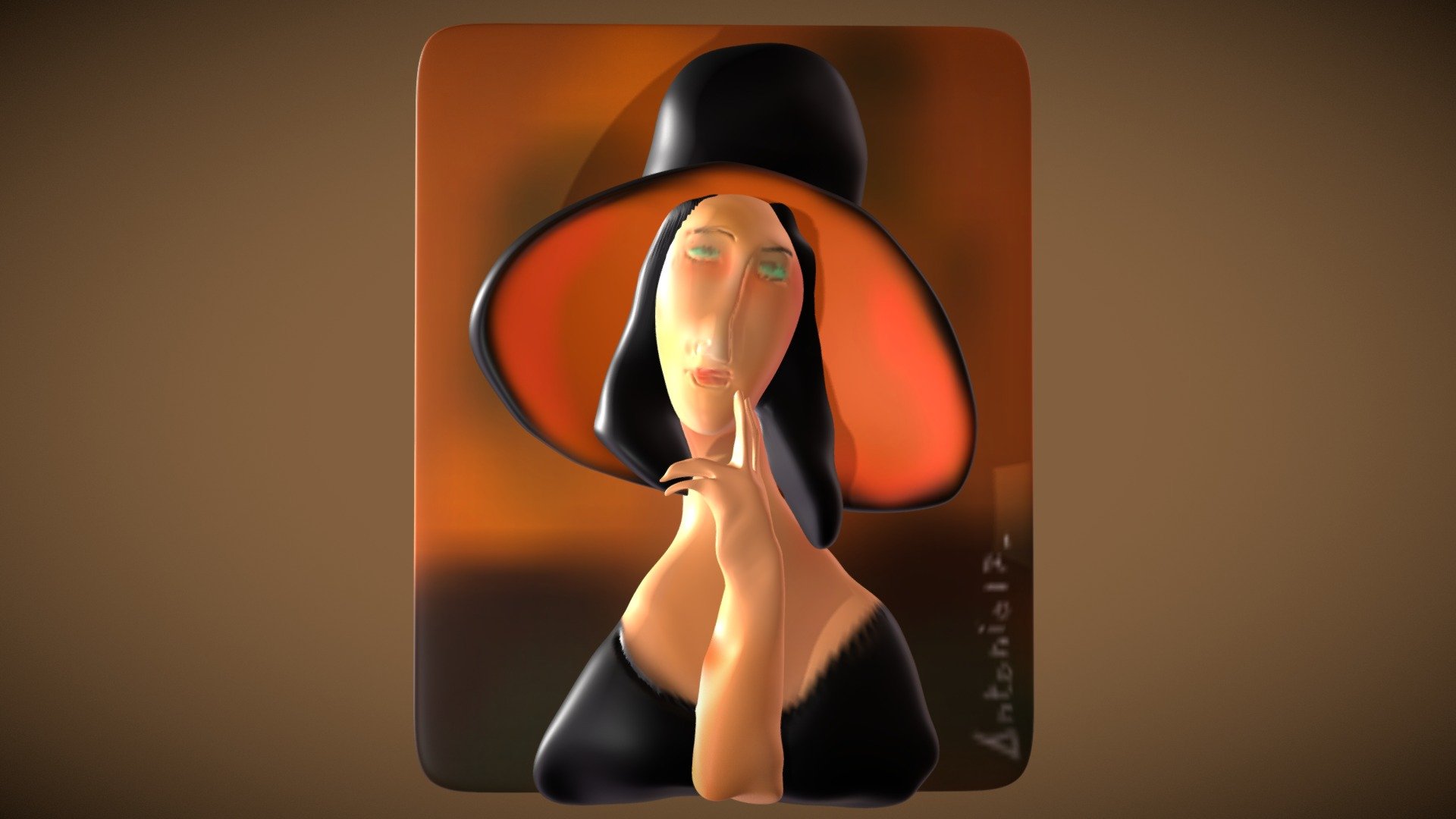 Modigliani 3d model