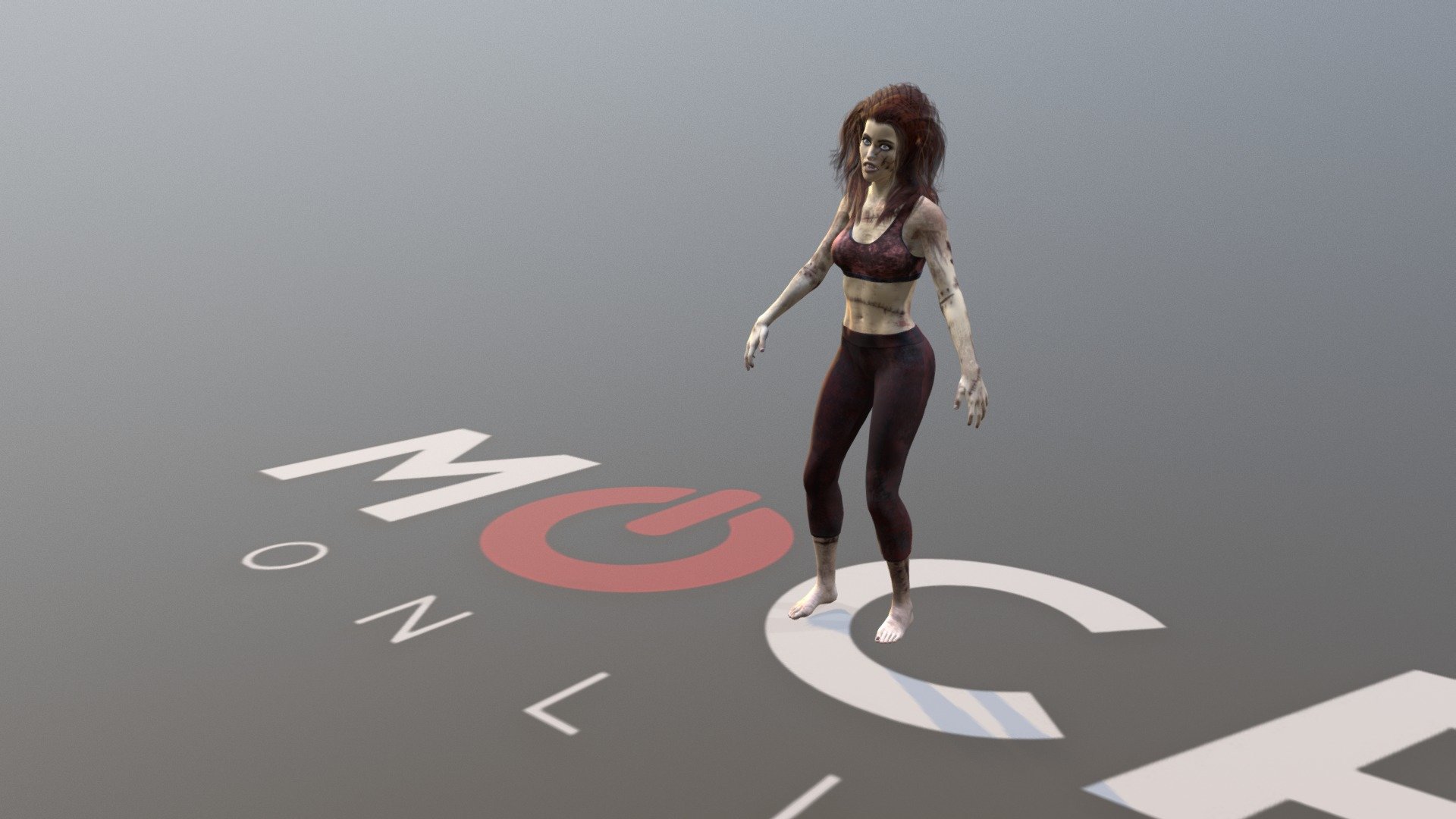 Daz3D Zombie Animation P1 3d model