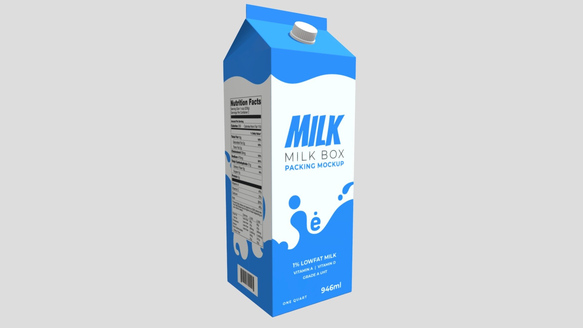 Milk Carton 3d model