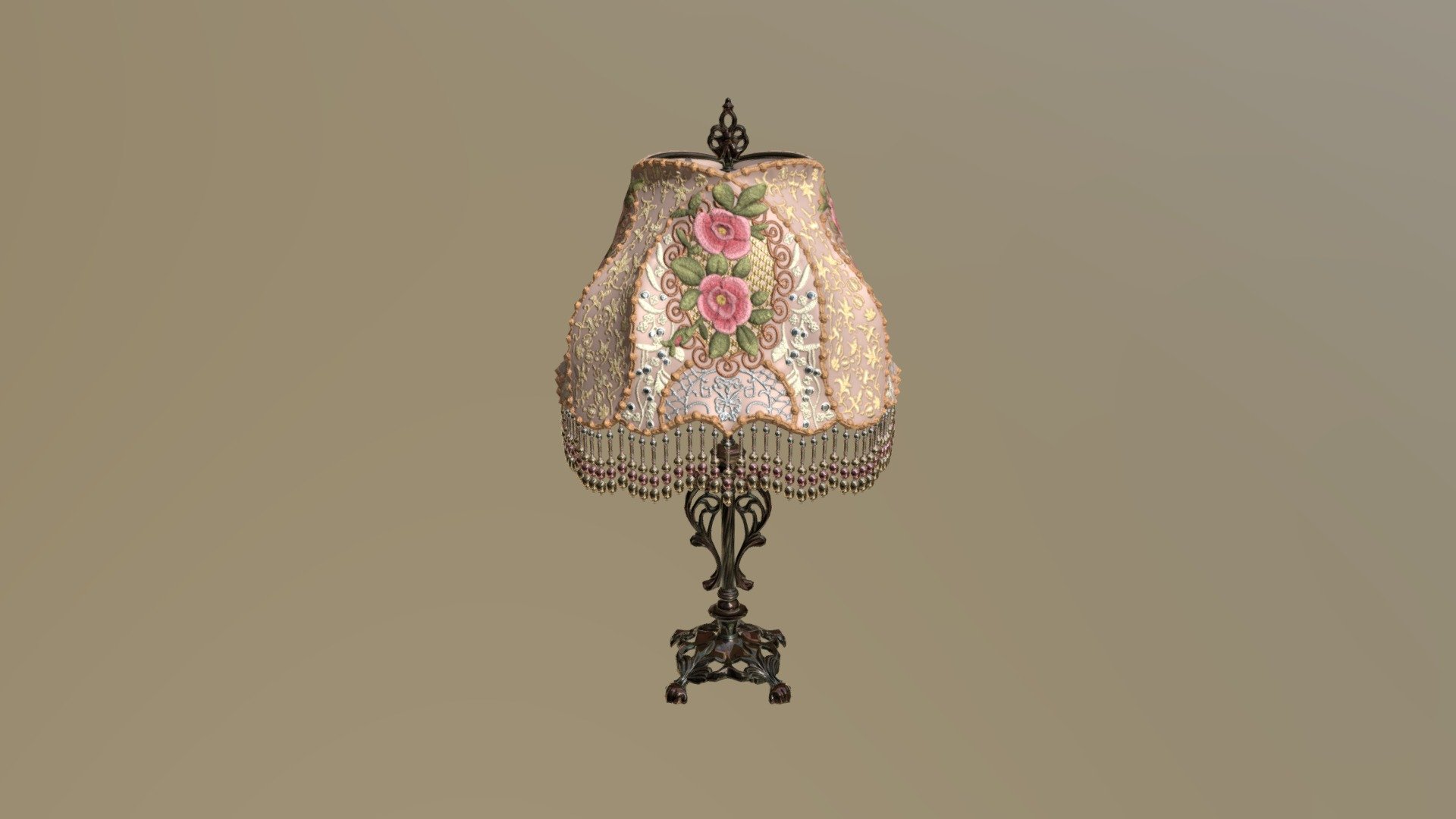 Victorian Lamp 3d model