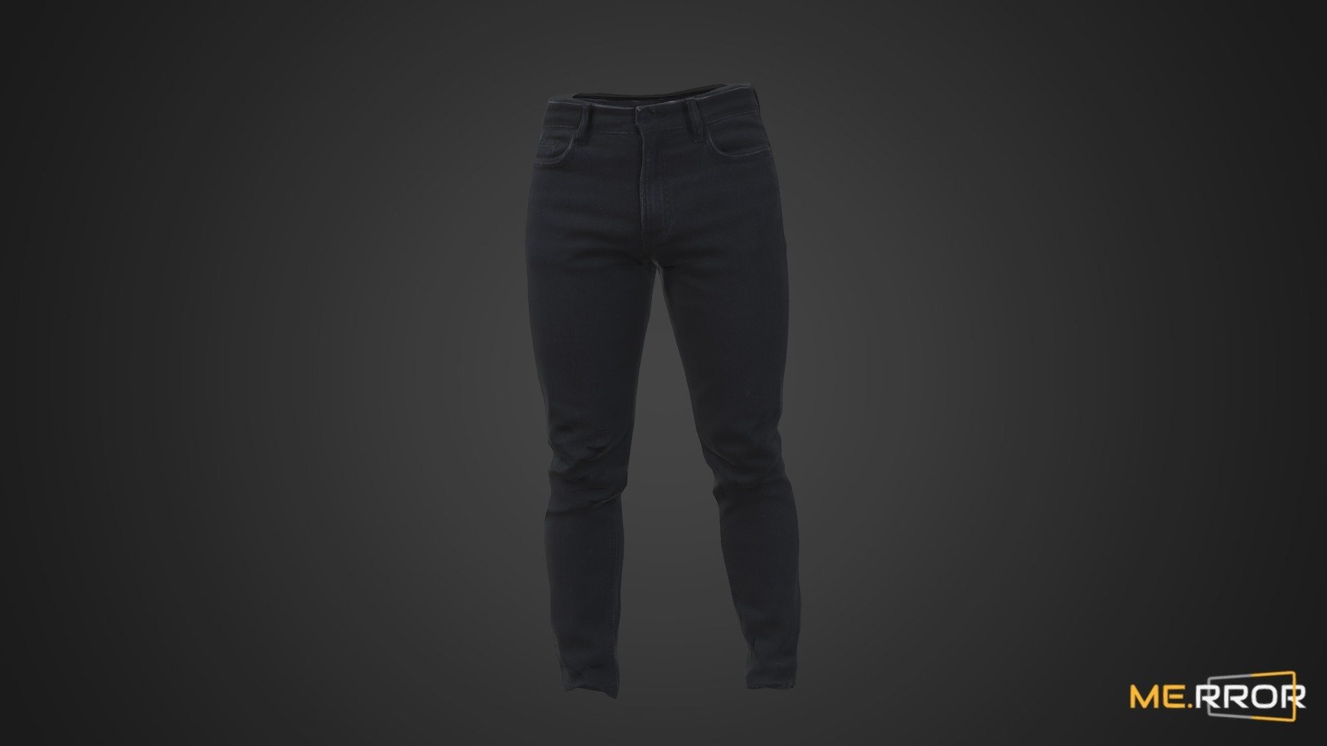 [Game-Ready] Black Denim Jeans 3d model