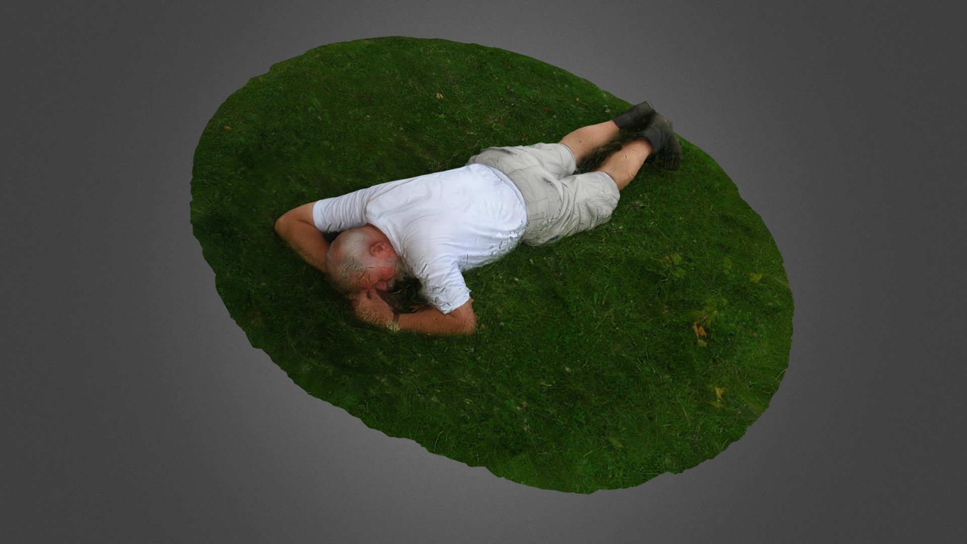 Resting man 3d model