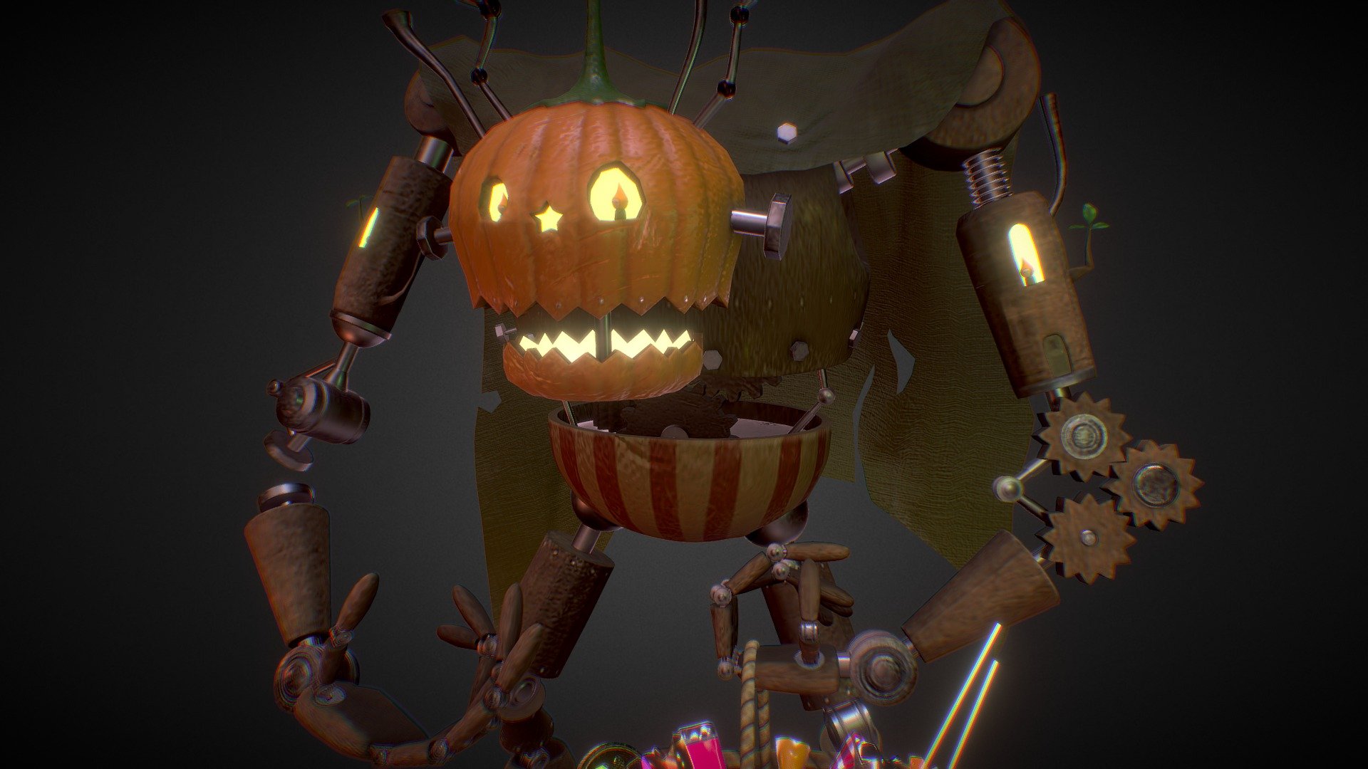 Halloween machine 3d model