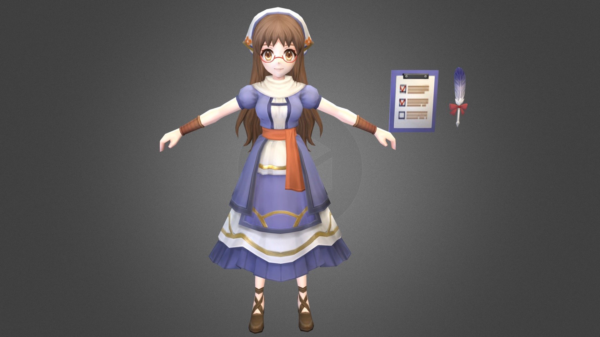 YS VII /  Receptionist / 伊蘇7 /接待員 3d model