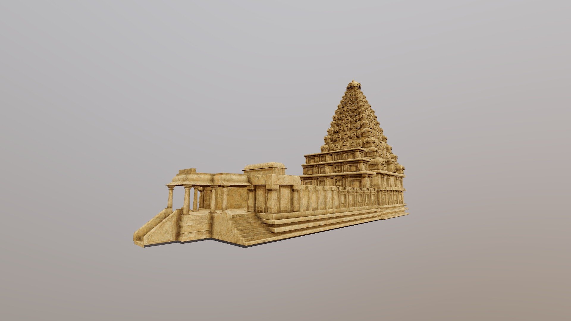 Brihadisvara Temple 3d model