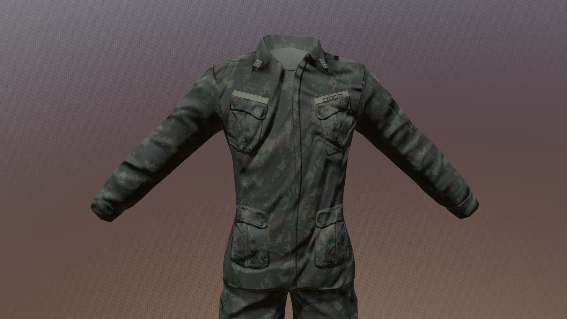 Brazilian Army Soldier 3d model