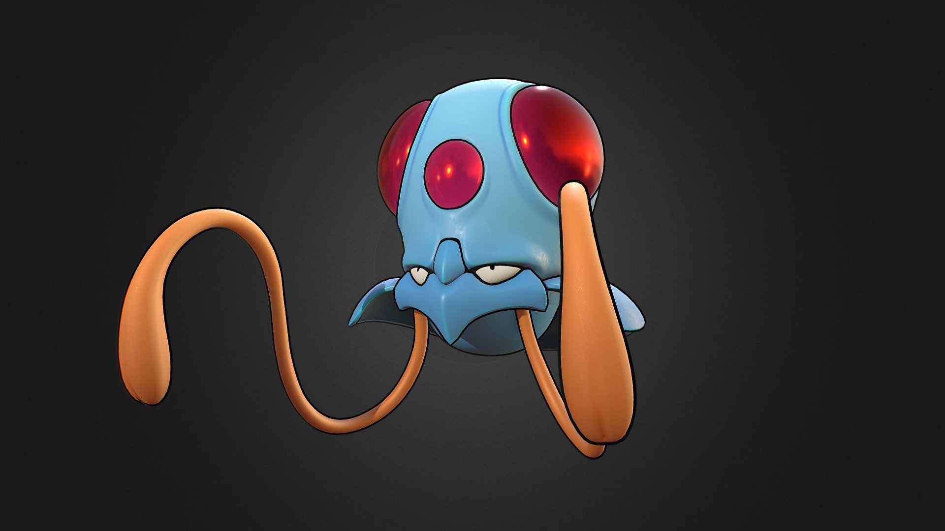 Tentacool Pokemon 3d model