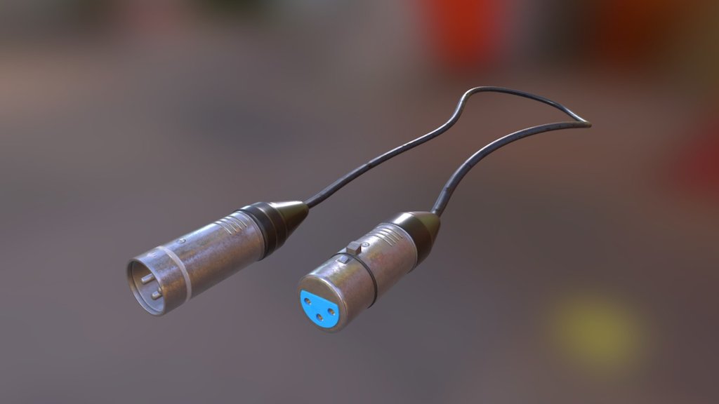 XLR Cable 3d model