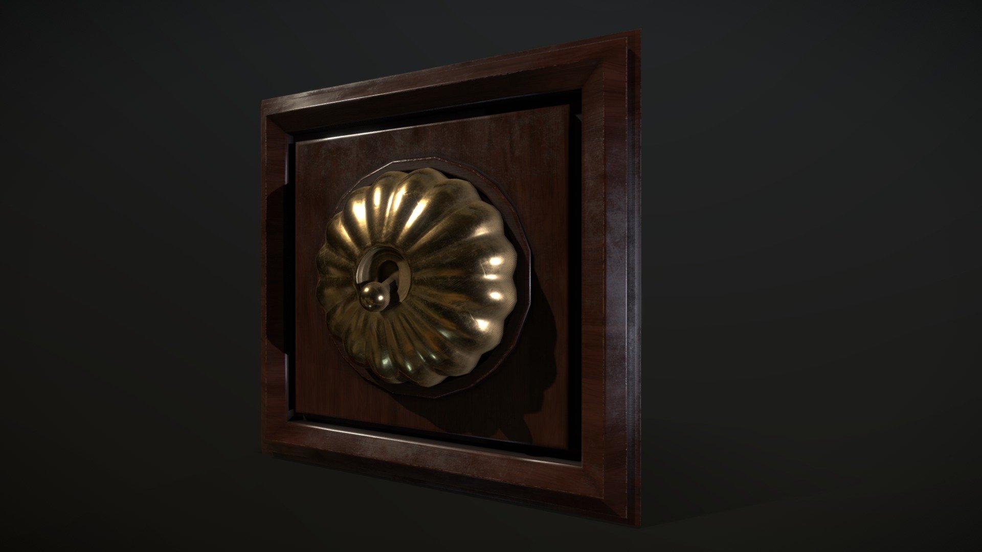 Old Metal Lightswitch 3d model