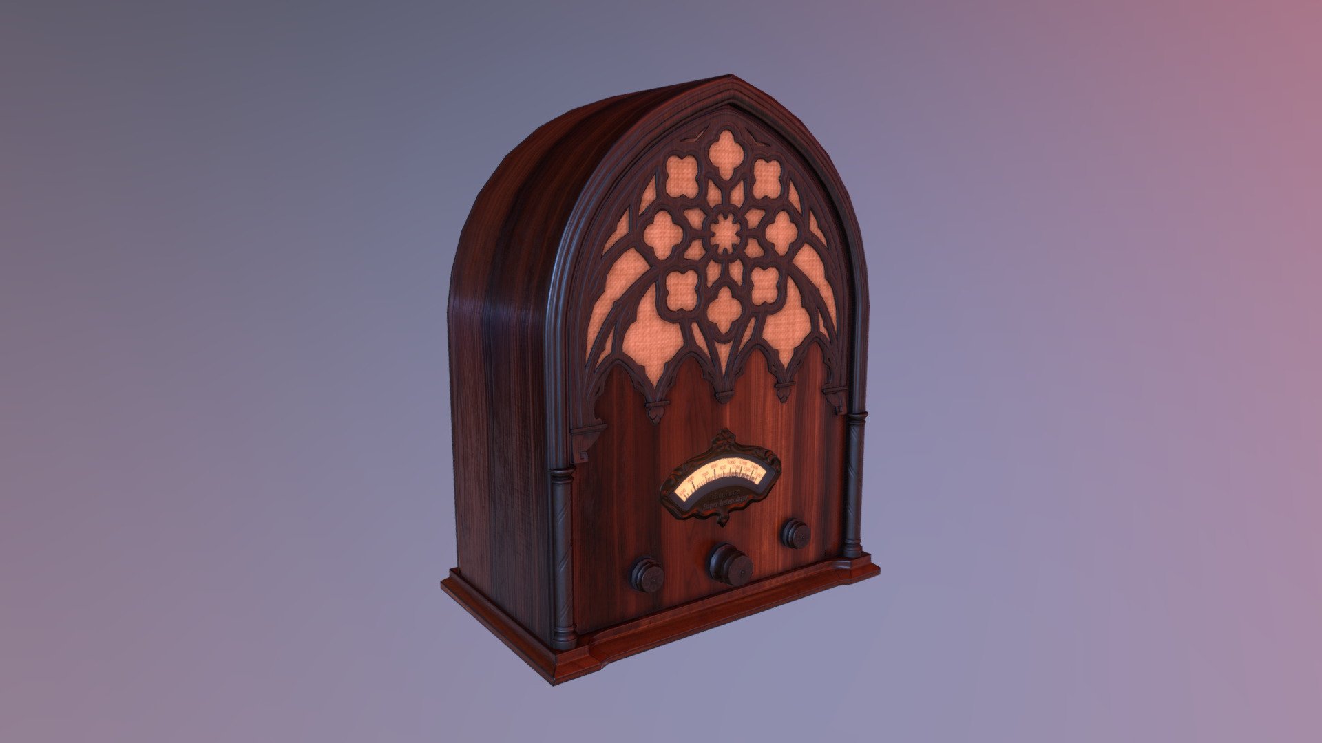 Echophone-60 Cathedral Radio 3d model