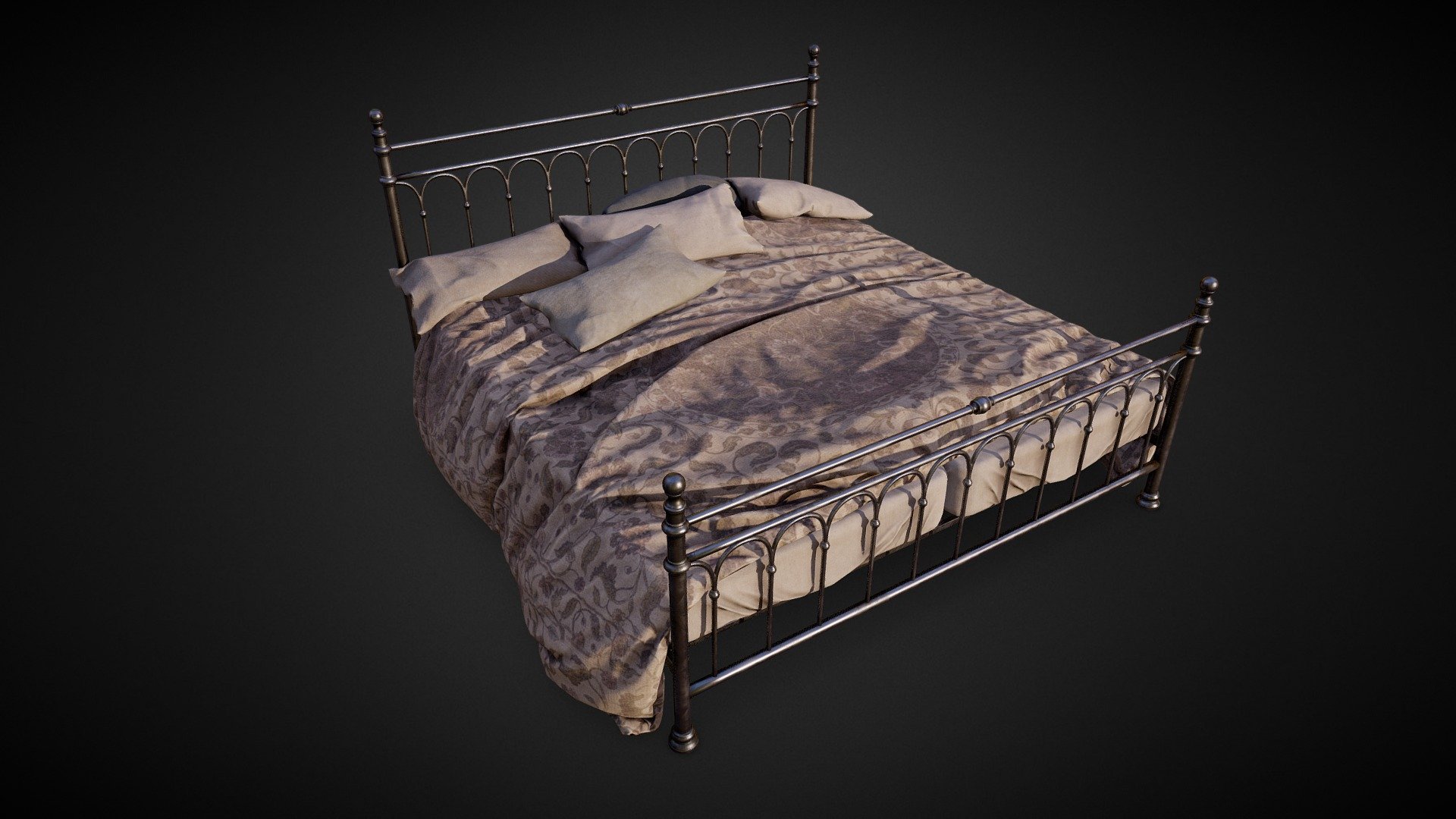 Old Bed 3d model