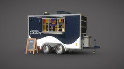 Food Trailer for Ar,Vr and Games