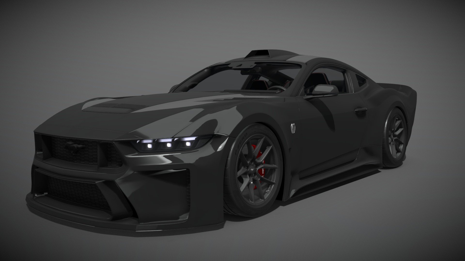 Ford Mustang Dark Horse 2024 Widebody Kit 3d model