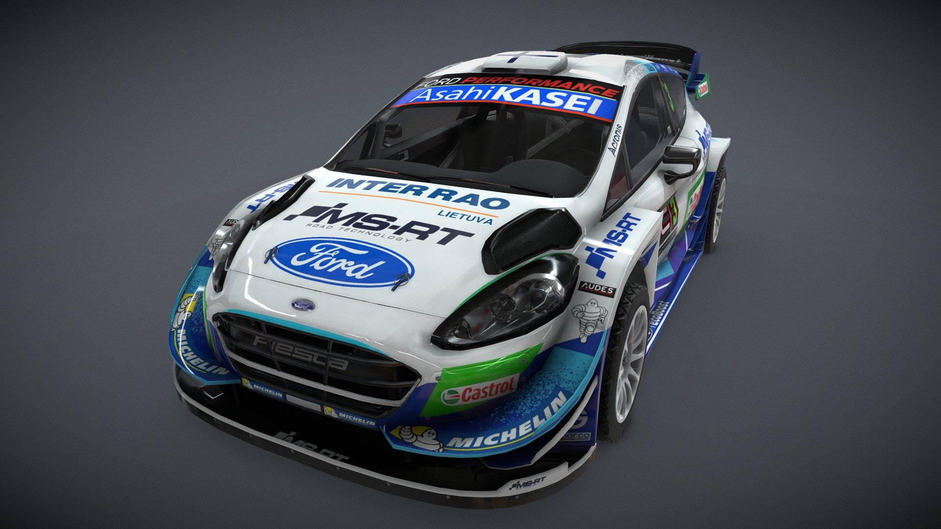 2020 Ford Fiesta Wrc M 3d model