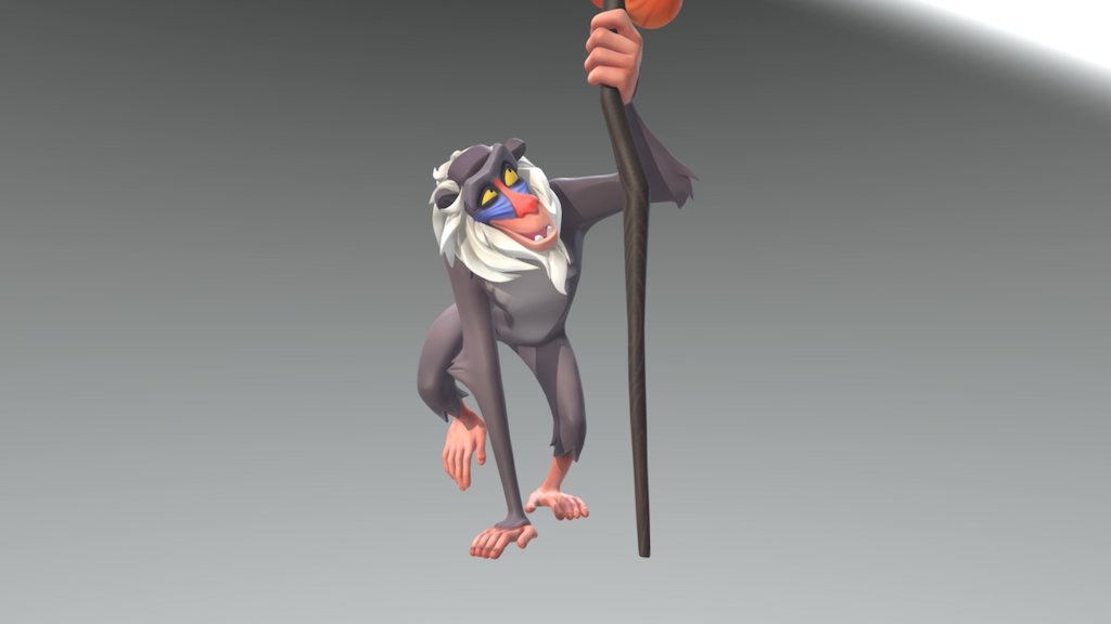 Rafiki the baboon 3d model