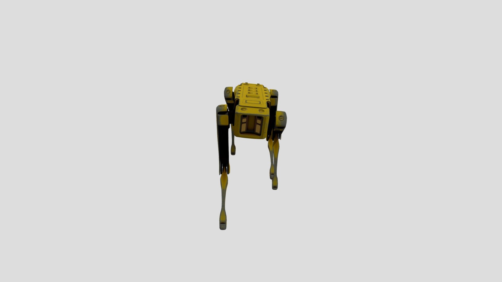 Animated Robot Dog 3d model