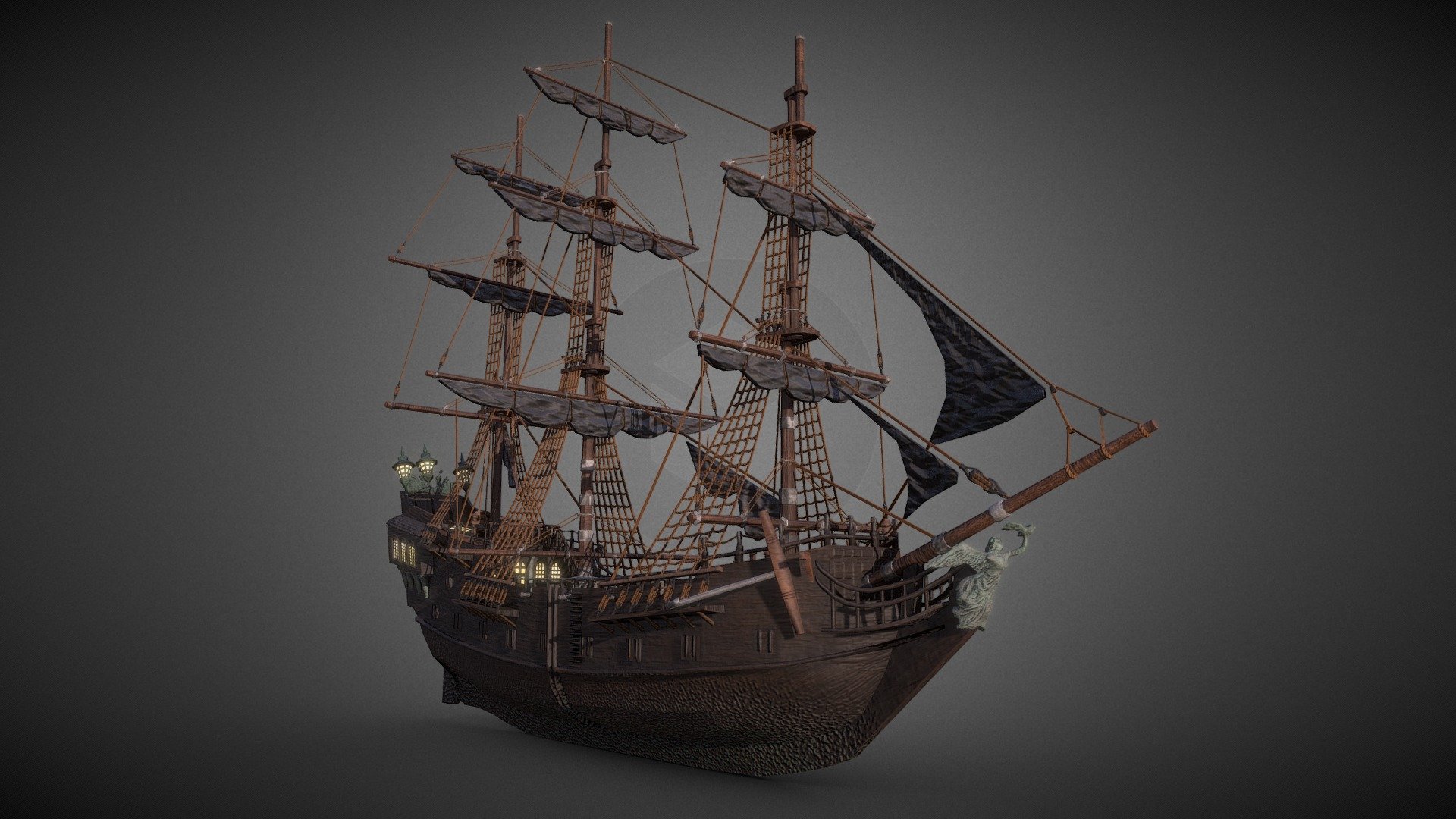 Black Pearl 3d model