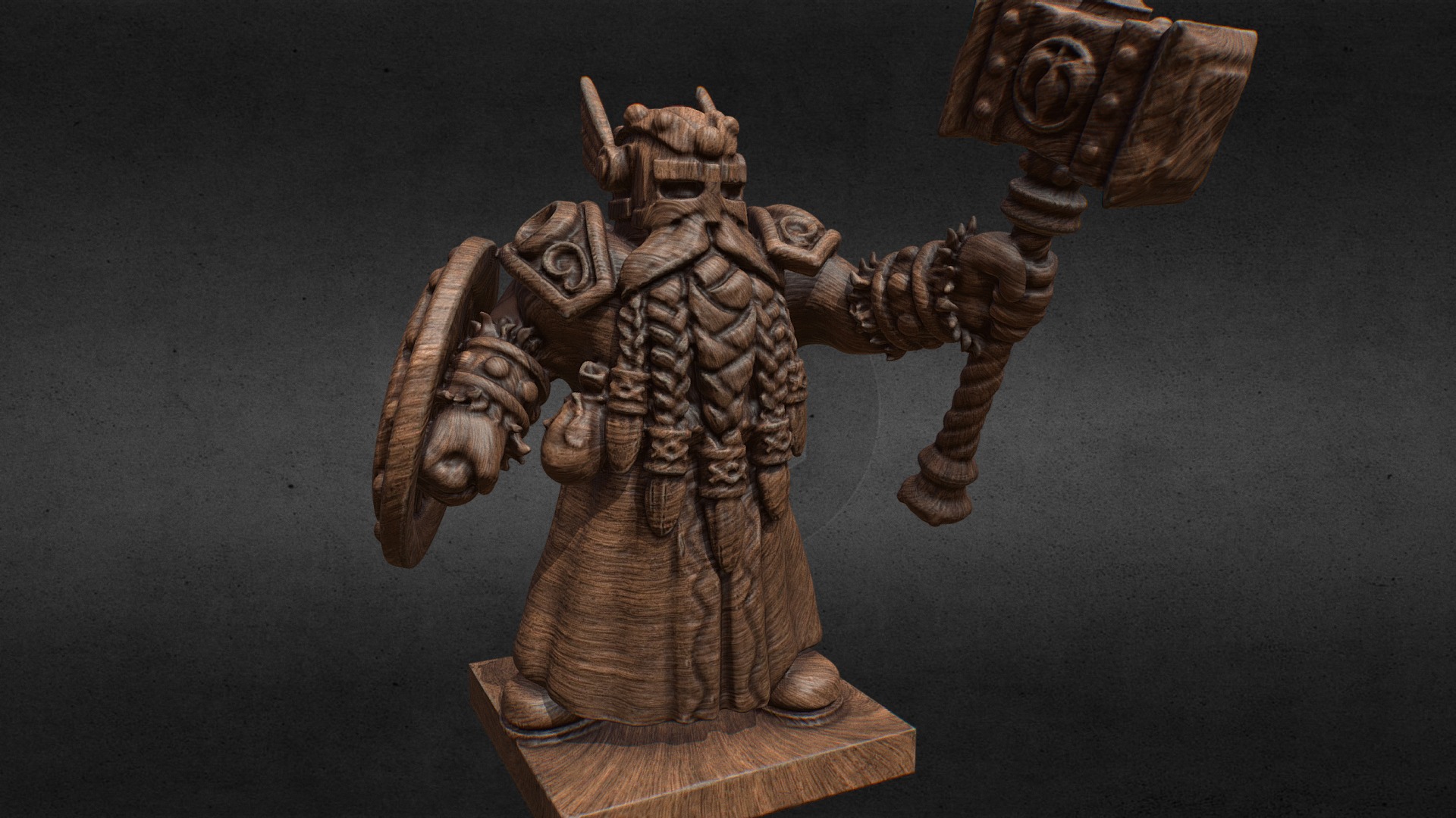 The Figure Of A Dwarf 3d model