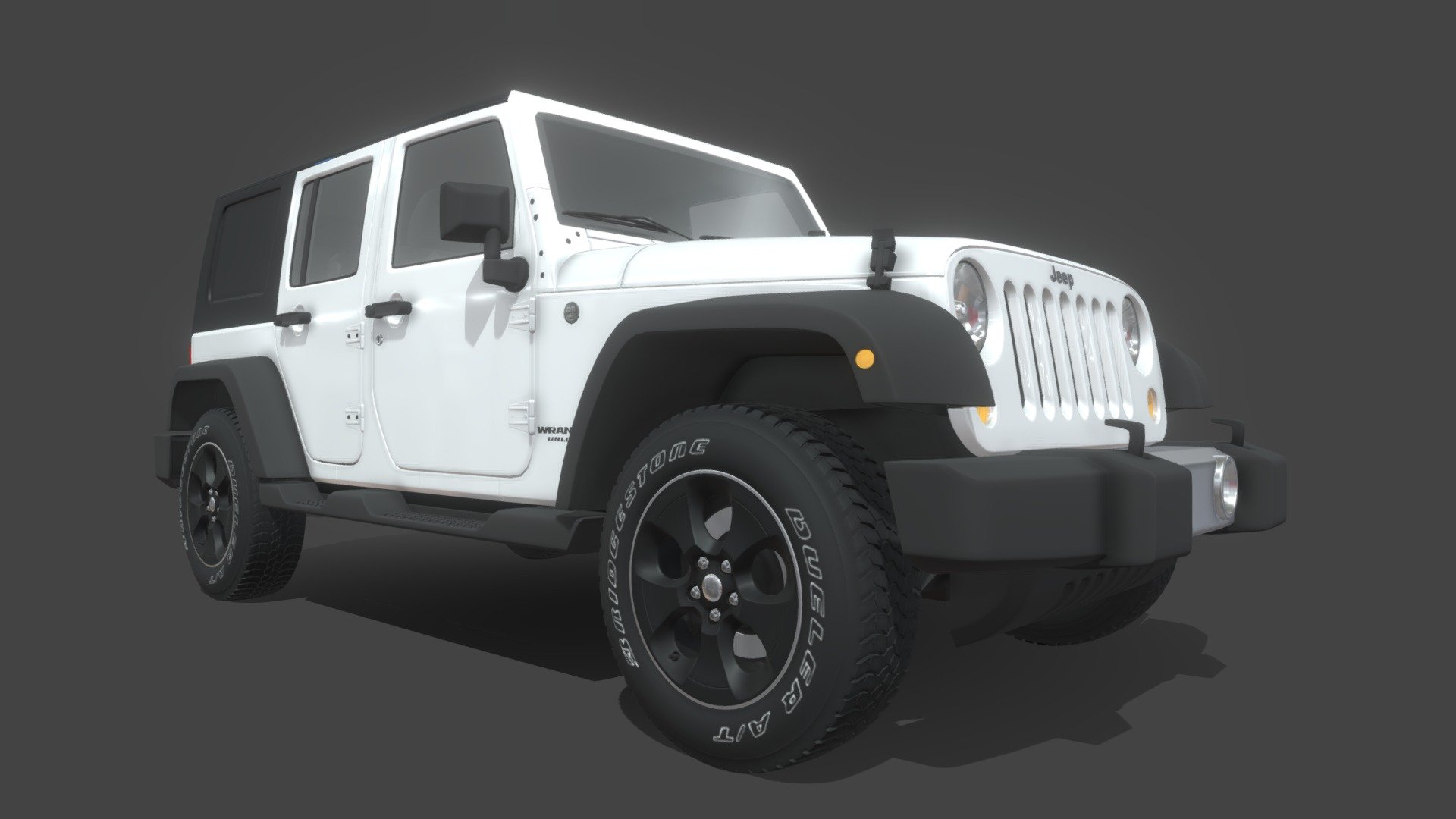 Jeep Wrangler 4 Door 3d model