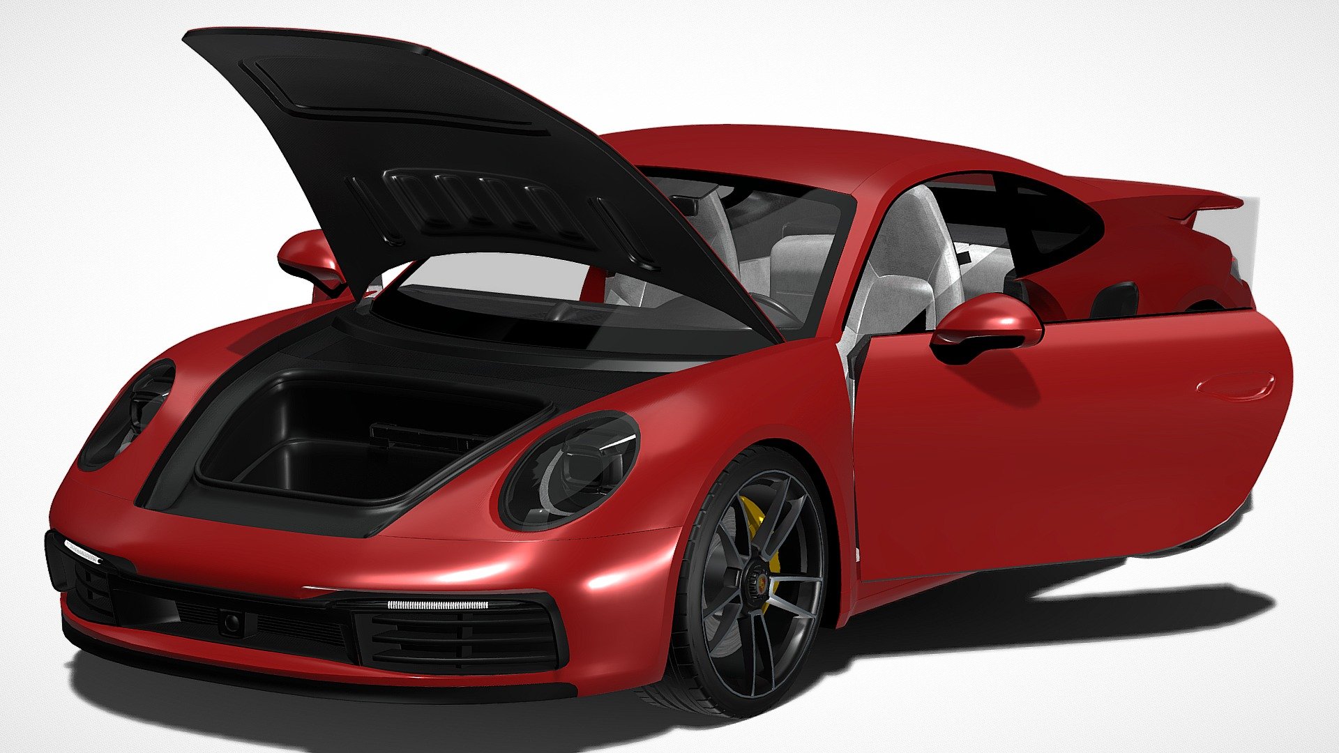 Porsche 911 Turbo S 2021 3d model