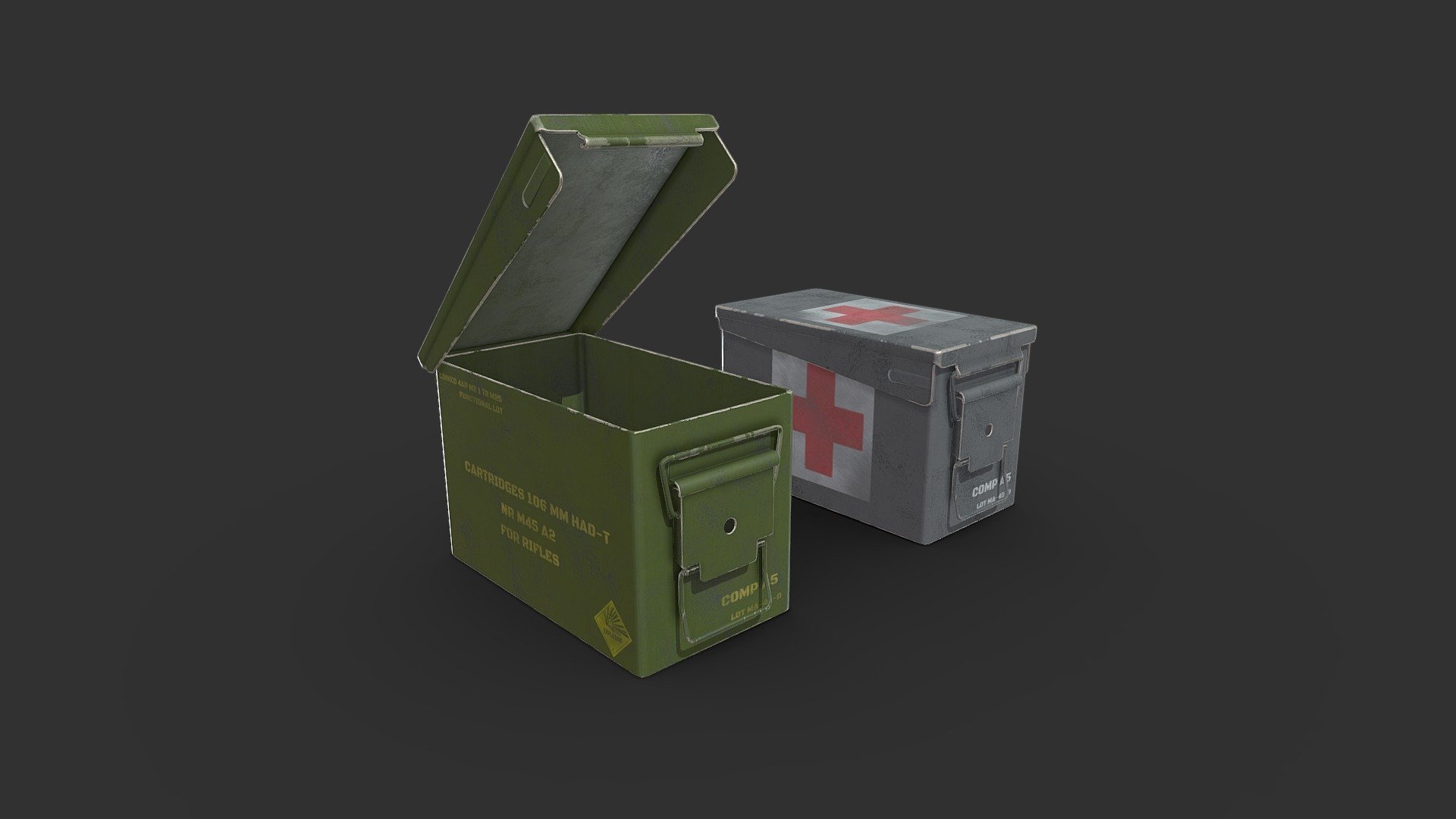 Military Supply Box 3d model