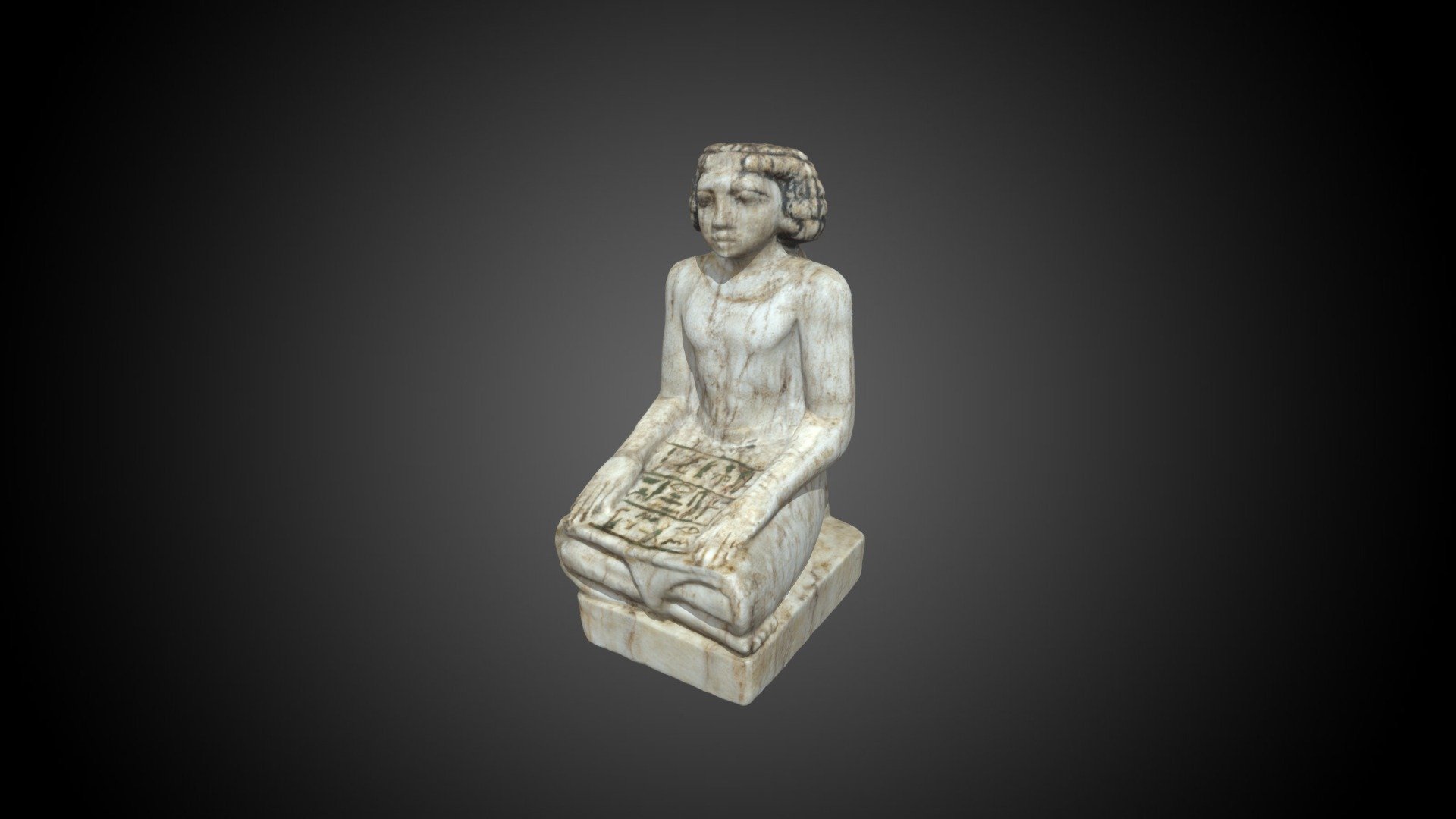 Statue of a Scribe 3d model