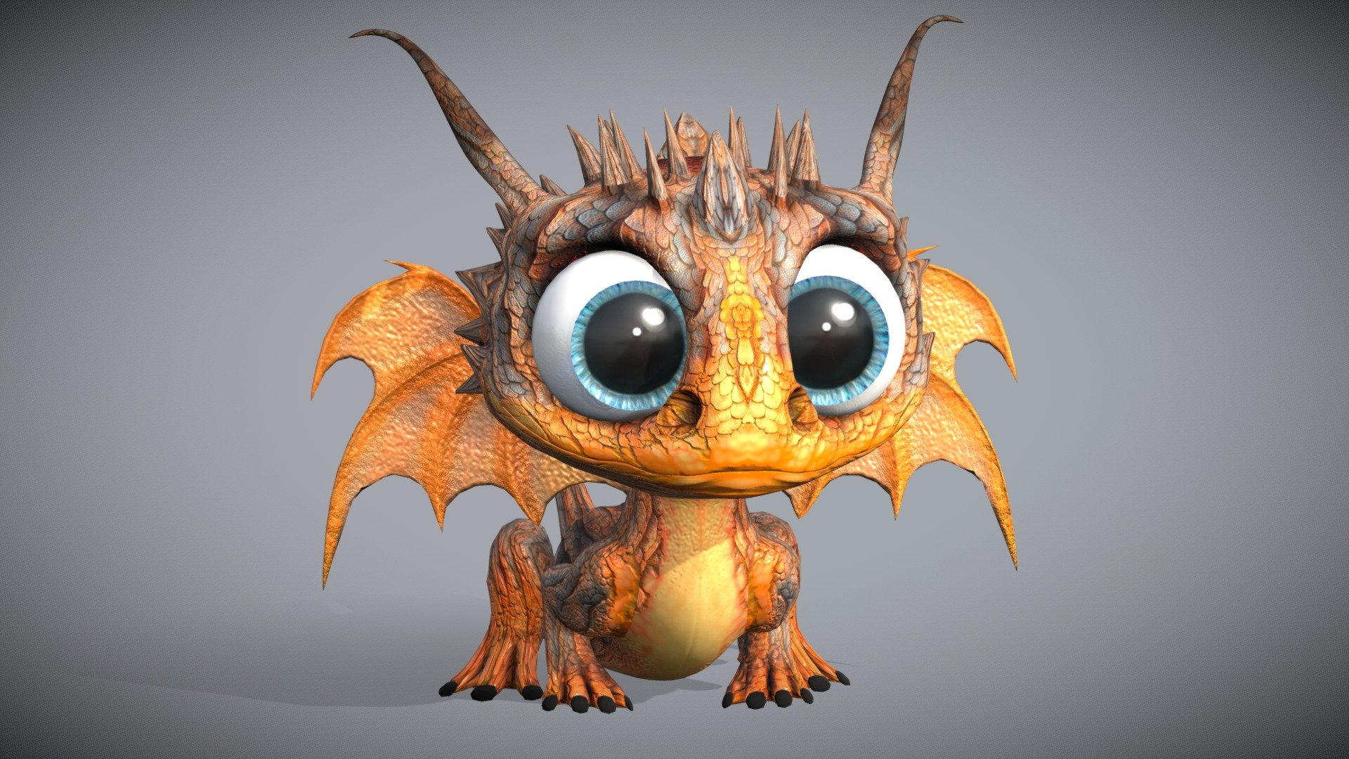 Cute Dragon 3d model