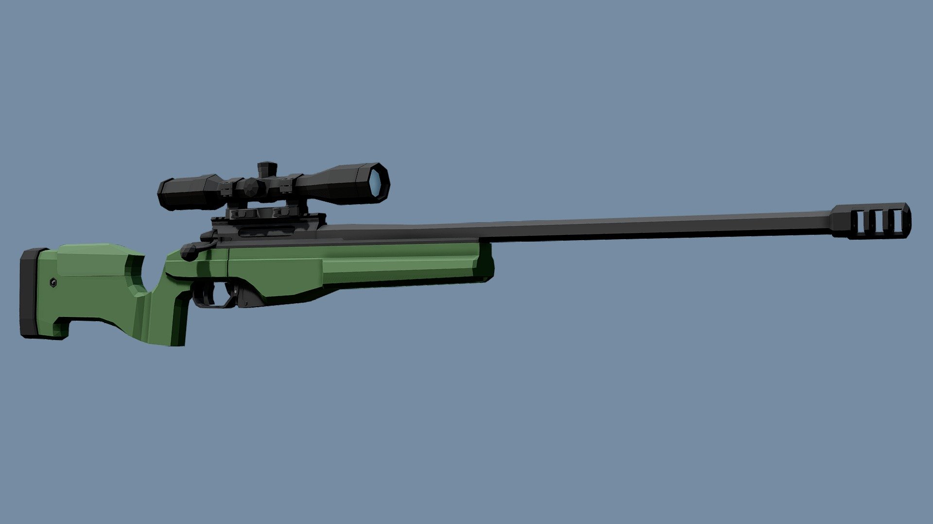 Low-Poly Sako TRG-42 3d model