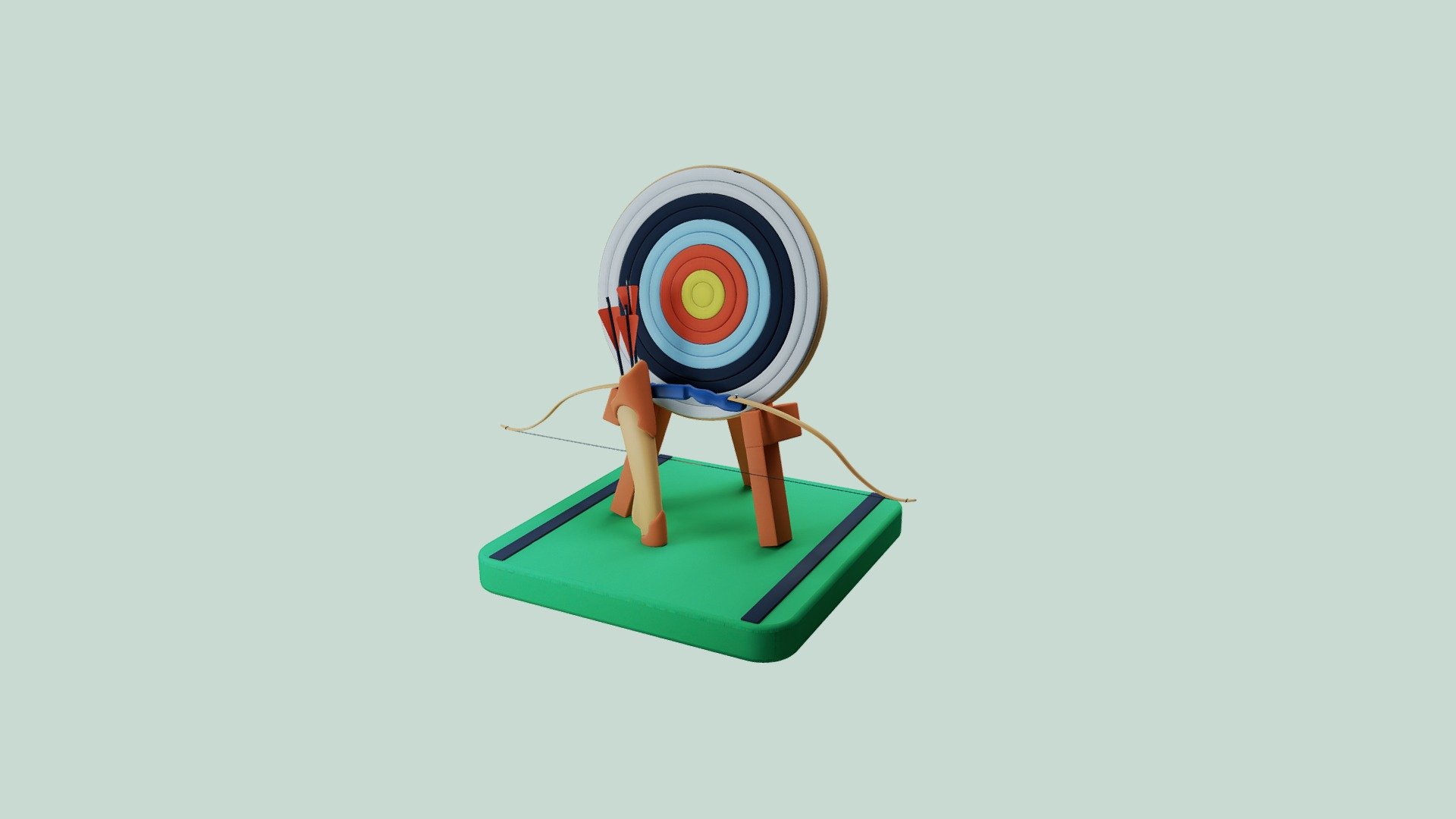 a test bow scene 3d model