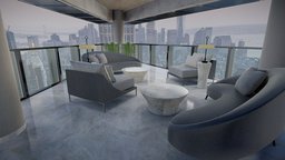 Balcony | Luxury architecture visualization