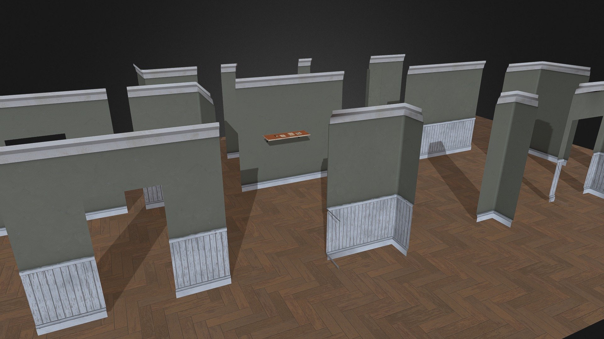 Modular Walls 3d model