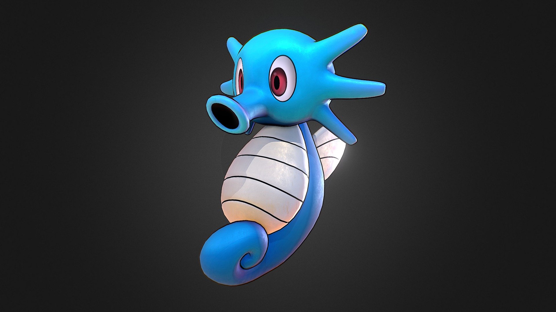 Horsea Pokemon 3d model