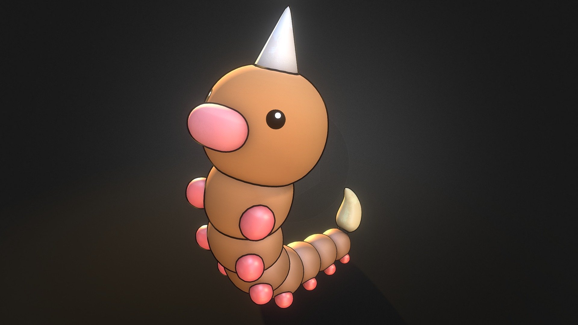 Weedle Pokemon 3d model