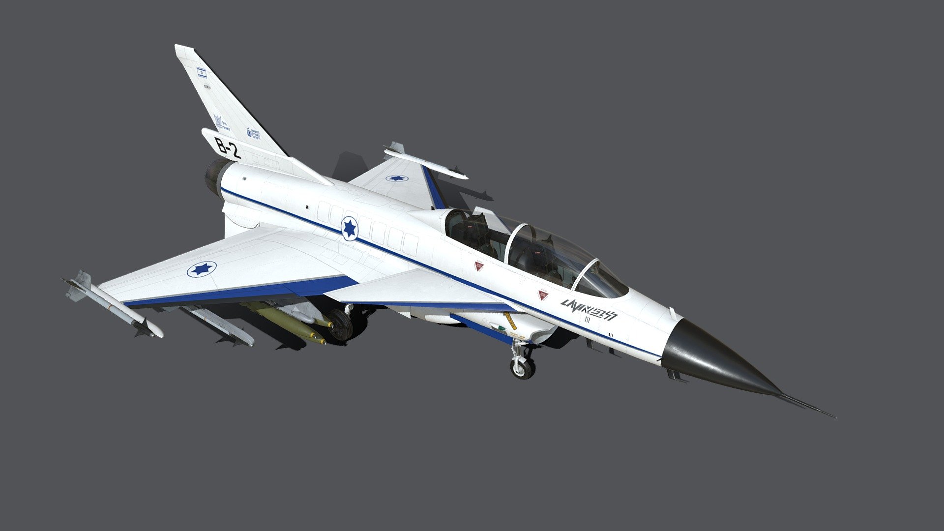 IAI Lavi fighter 3d model