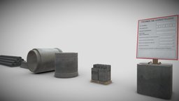 Construction site elements pack