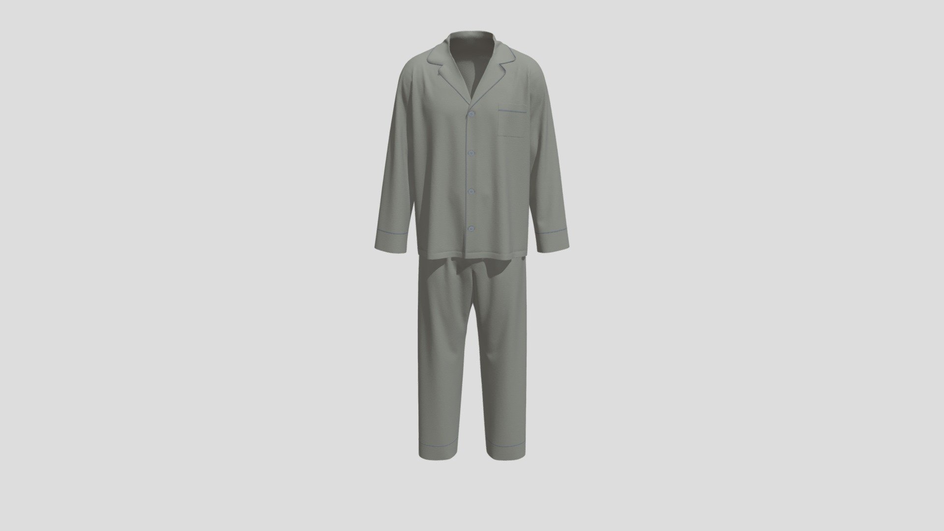 Men Pyjama Sleepwear 3d model