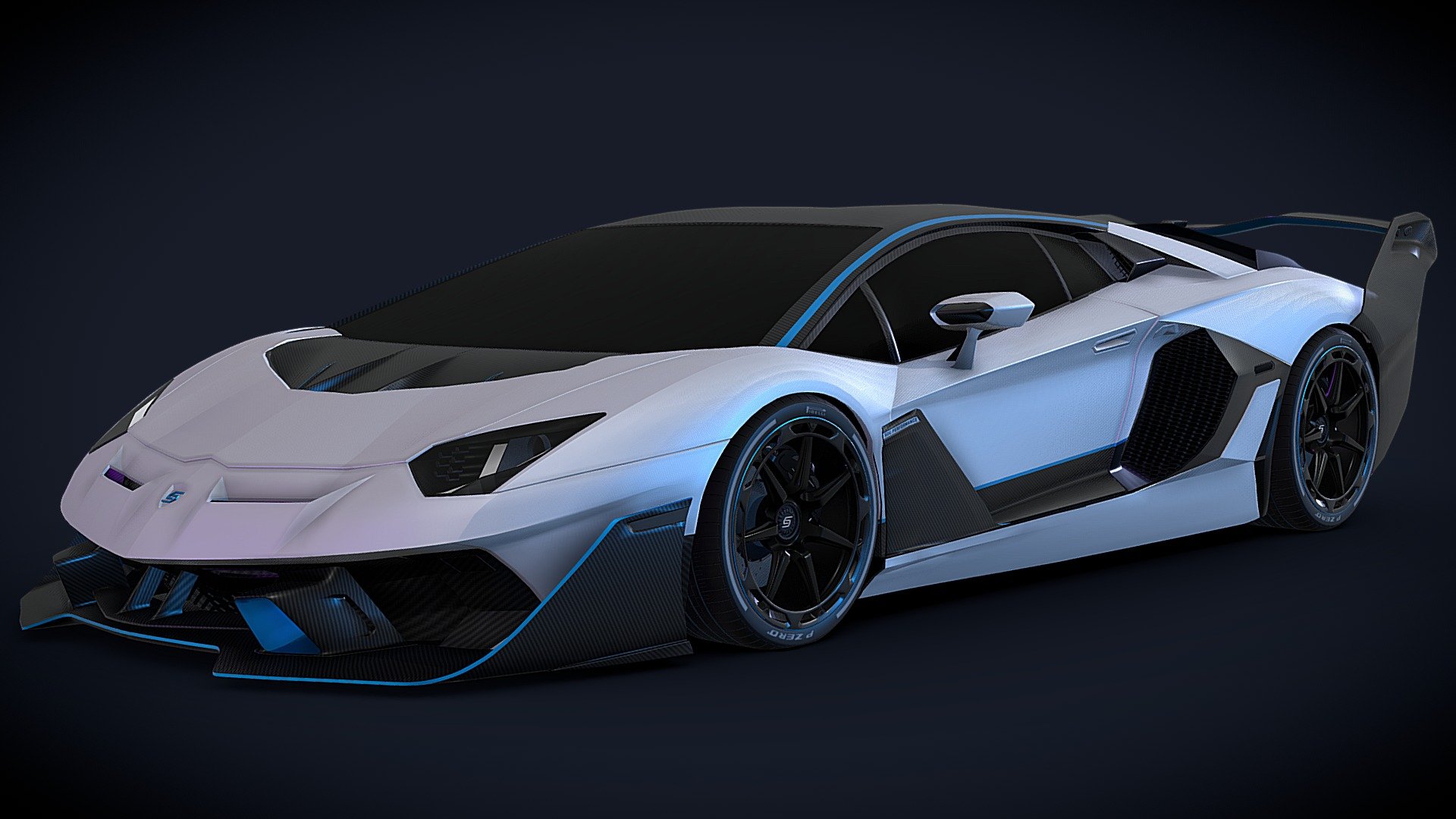 Lamborghini Aventador SVJ 3d model