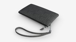 Fabric Wallet for Women with Wrist Strap