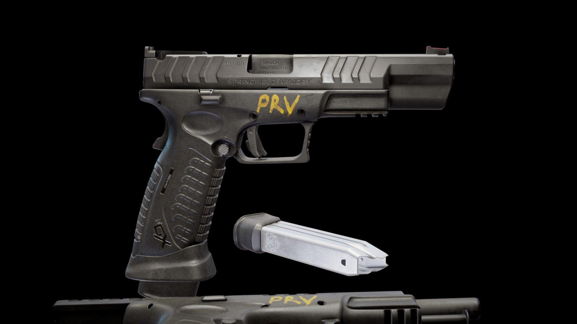 XD-M Elite 5.25 Handgun 3d model