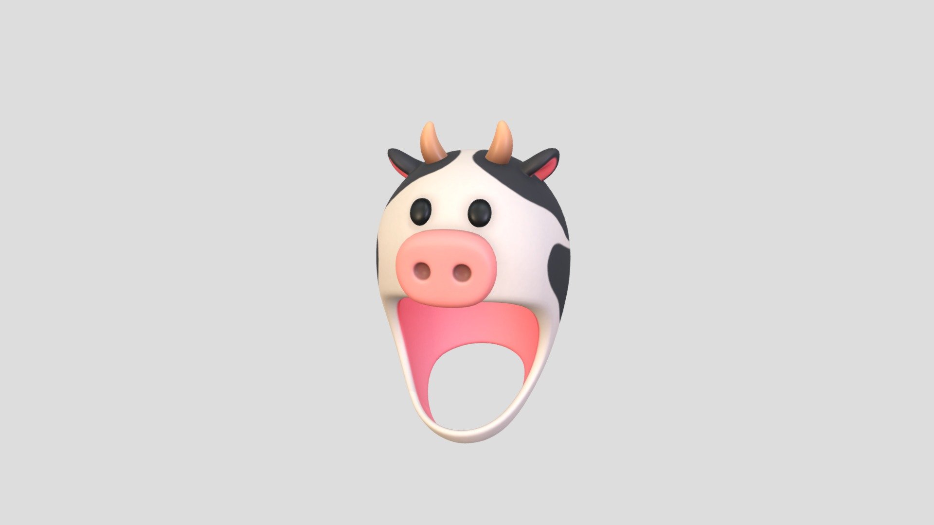 Prop066 Cow Hat 3d model