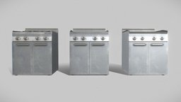 Restaurant Kitchen Stove Grill Pack