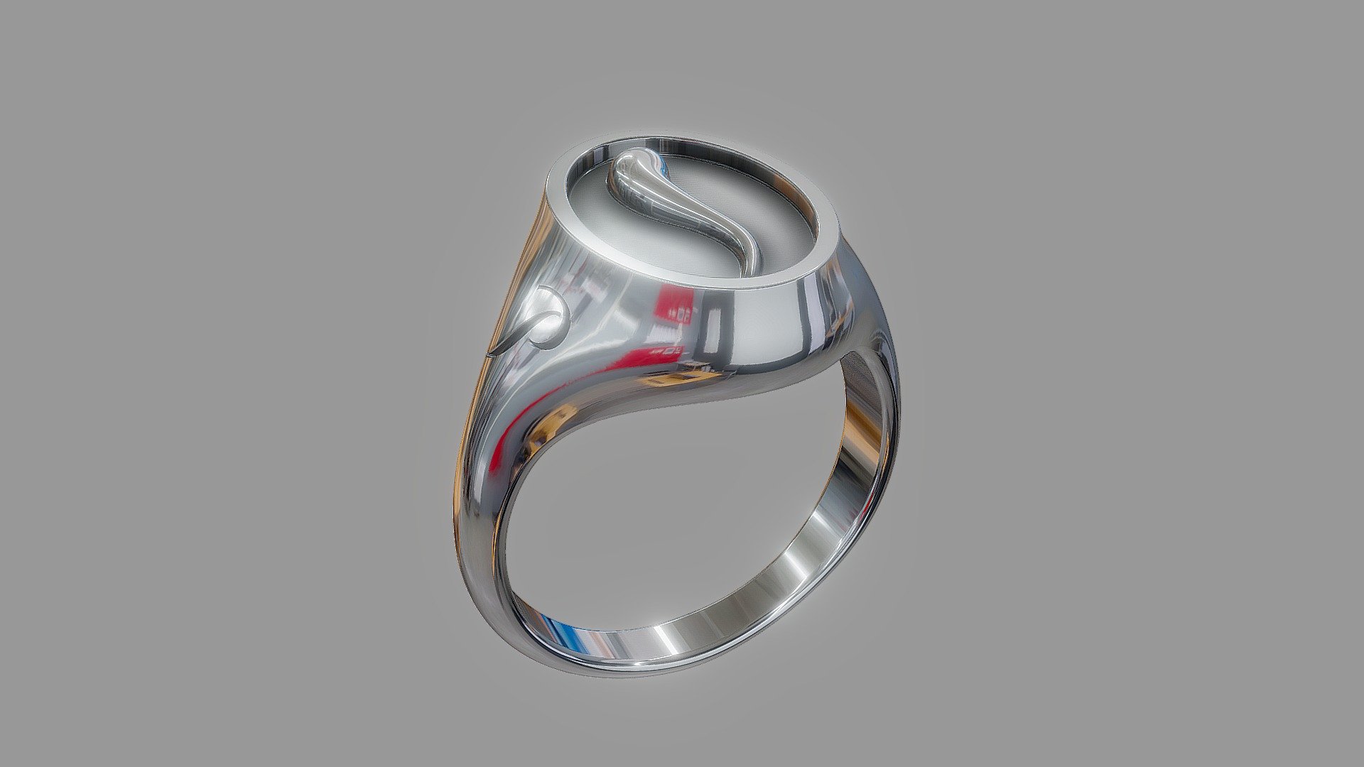 Bague Corne 2 3d model