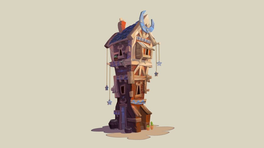 Moon House 3d model